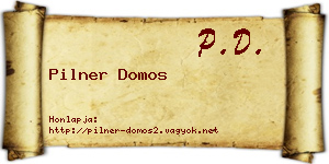 Pilner Domos névjegykártya